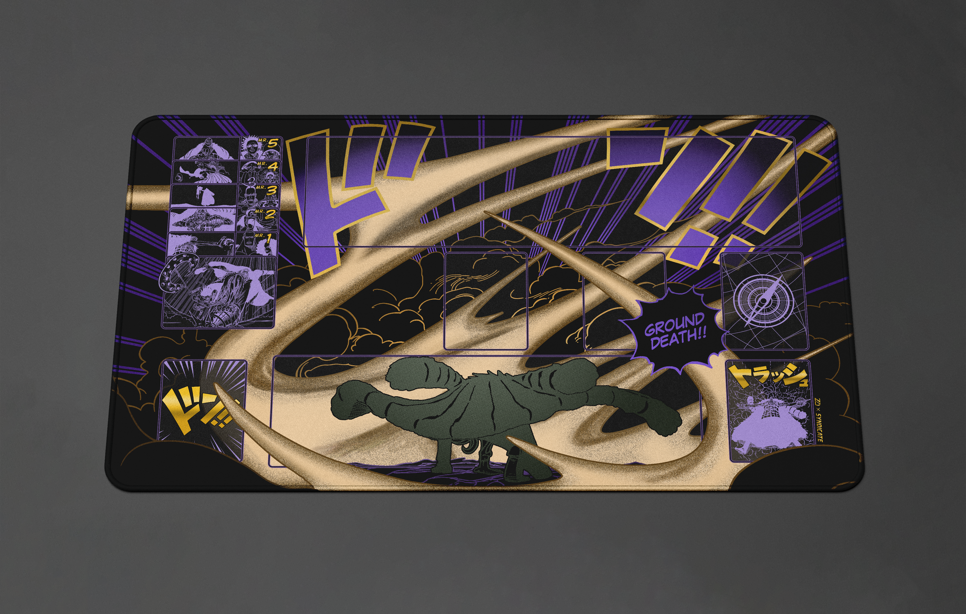 Crocodile Manga – Ground Death, One piece TCG Playmat