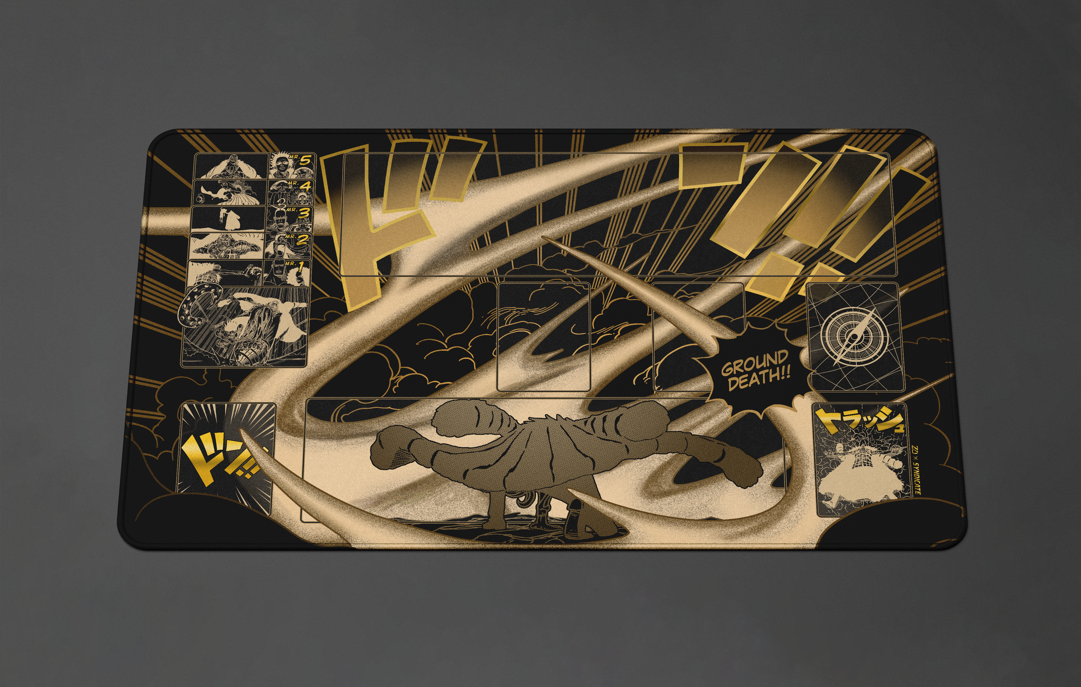 Crocodile Manga – Ground Death, One piece TCG Playmat