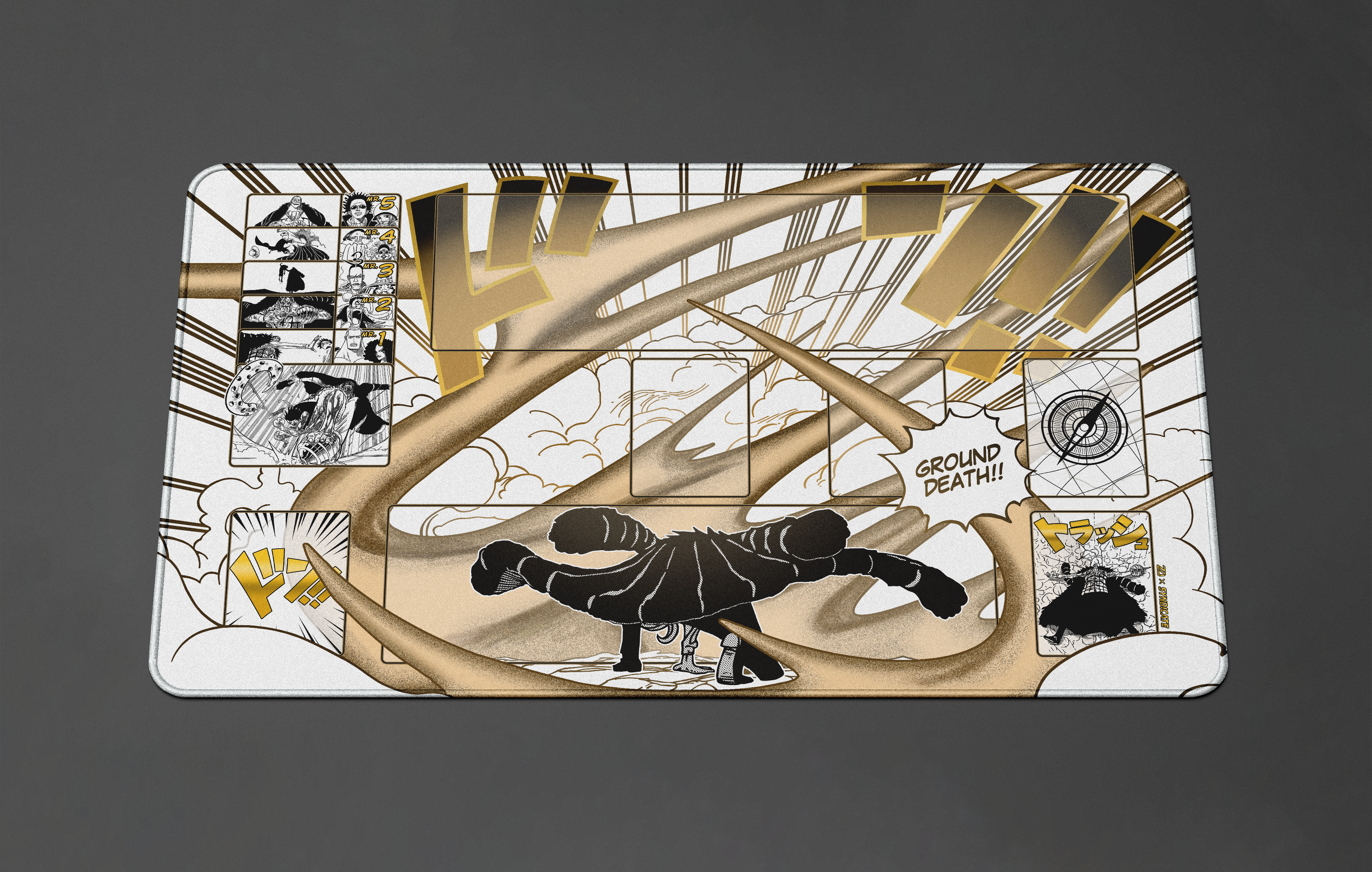 Crocodile Manga – Ground Death, One piece TCG Playmat