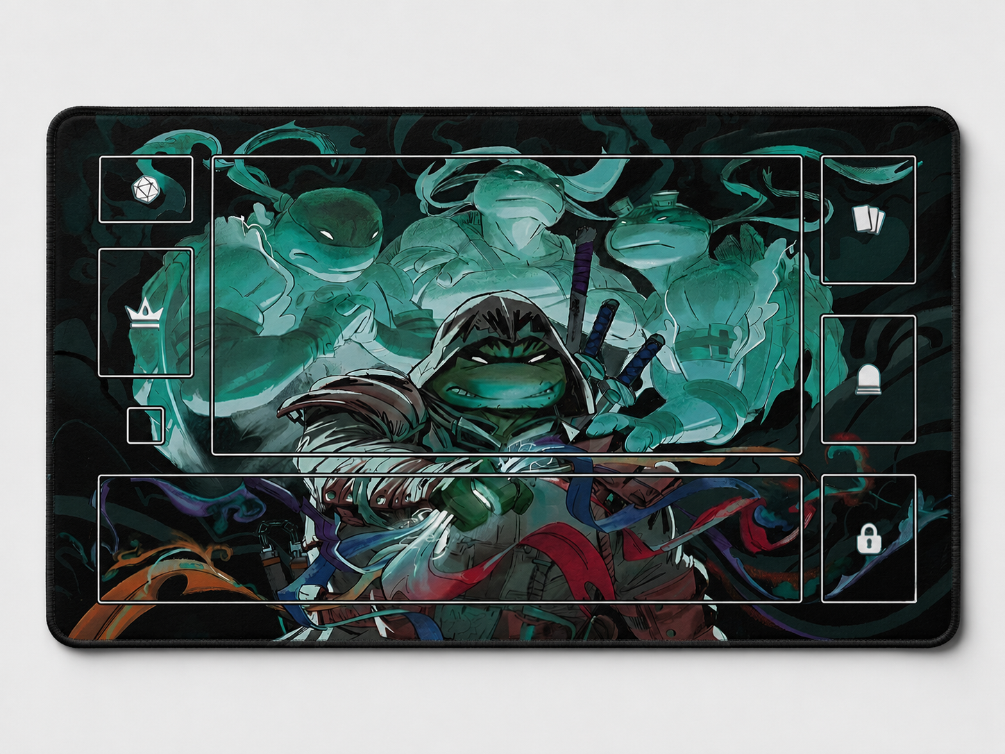 TMNT Commander Playmat –NON SLIP- Trading Card Game-High Quality
