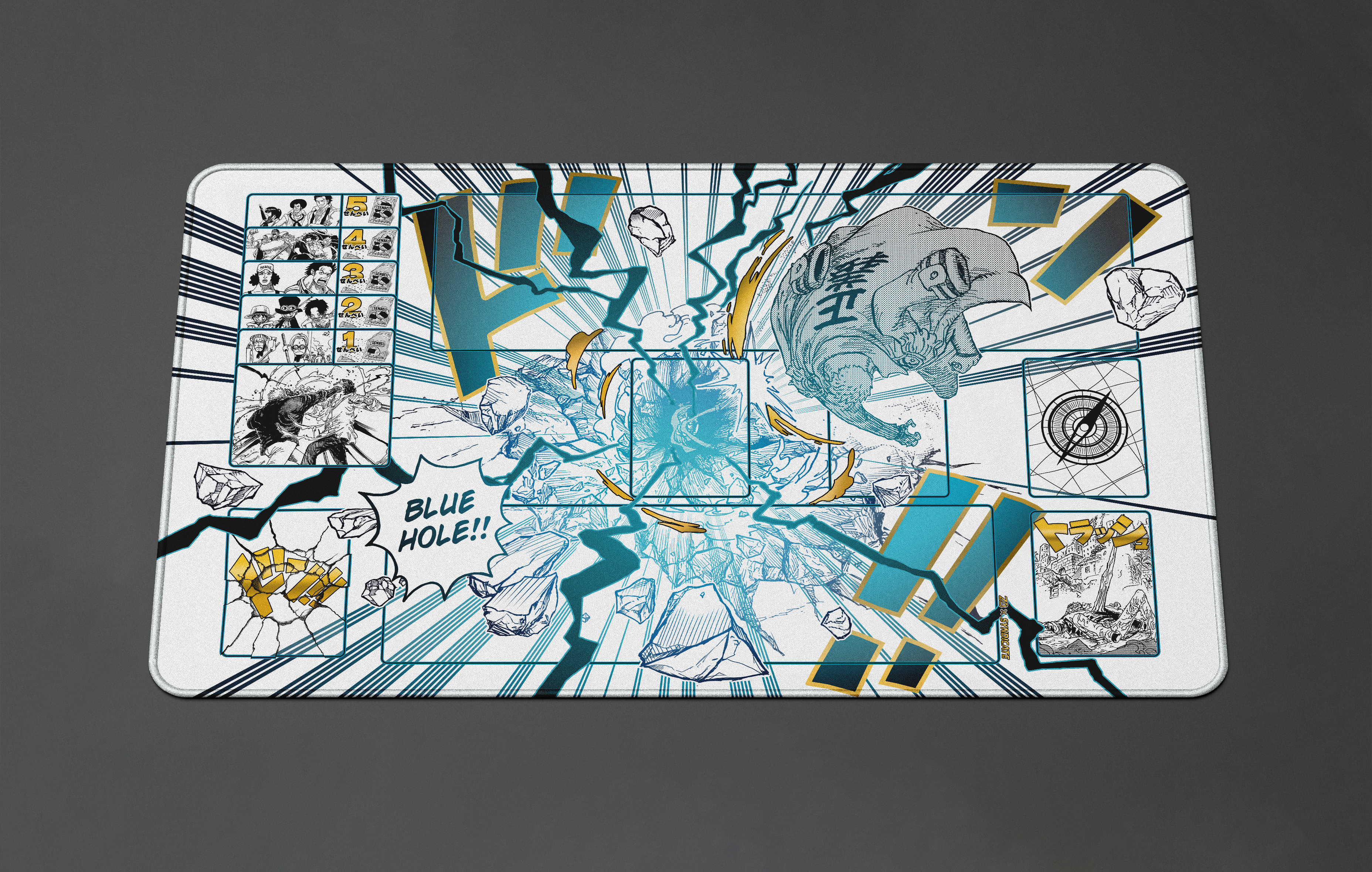 Garp Manga – Blue Hole, One piece TCG Playmat
