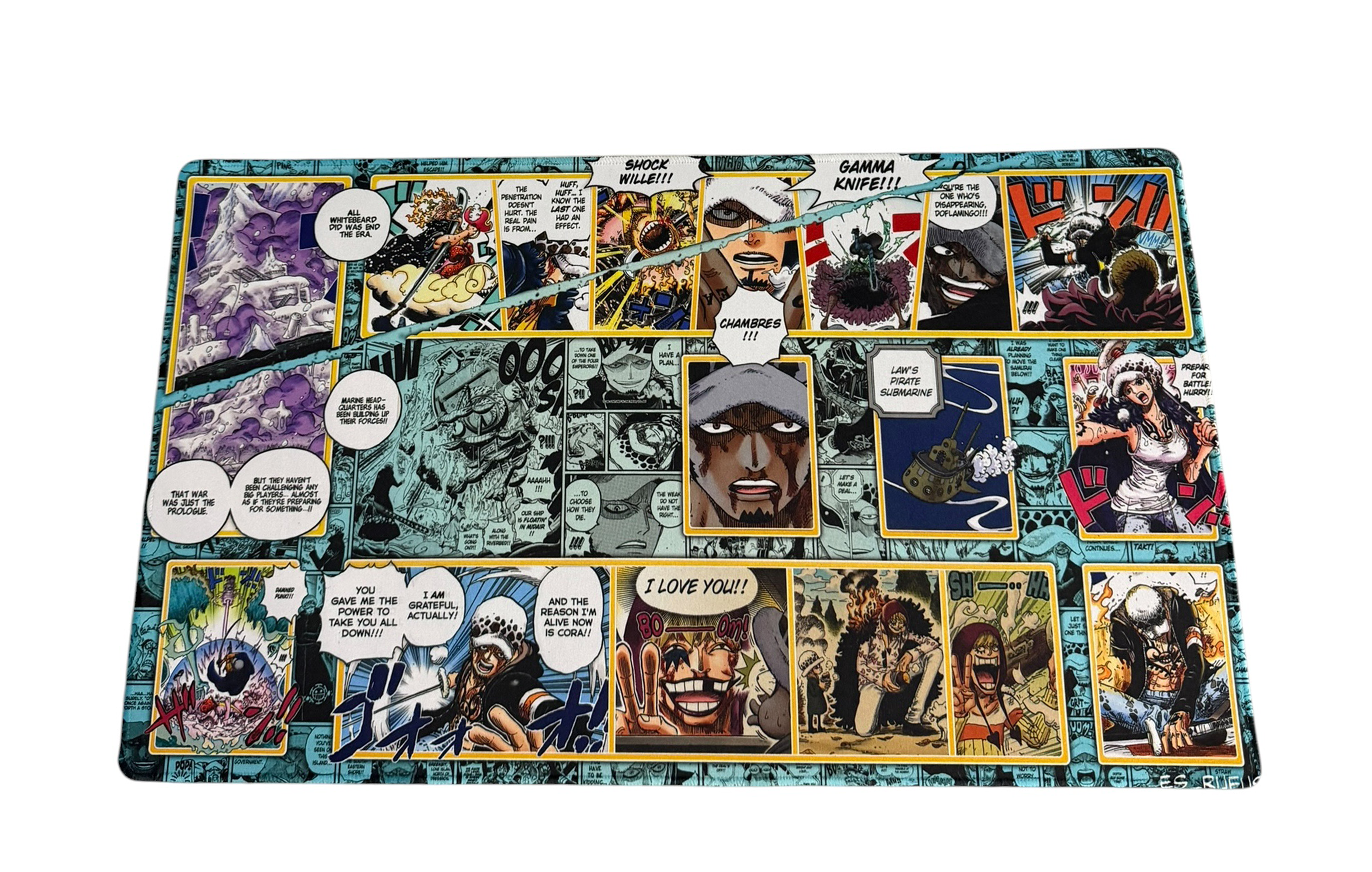 TRAFALGAR LAW ONE PIECE PLAYMAT SYNDICATE X RUFUS