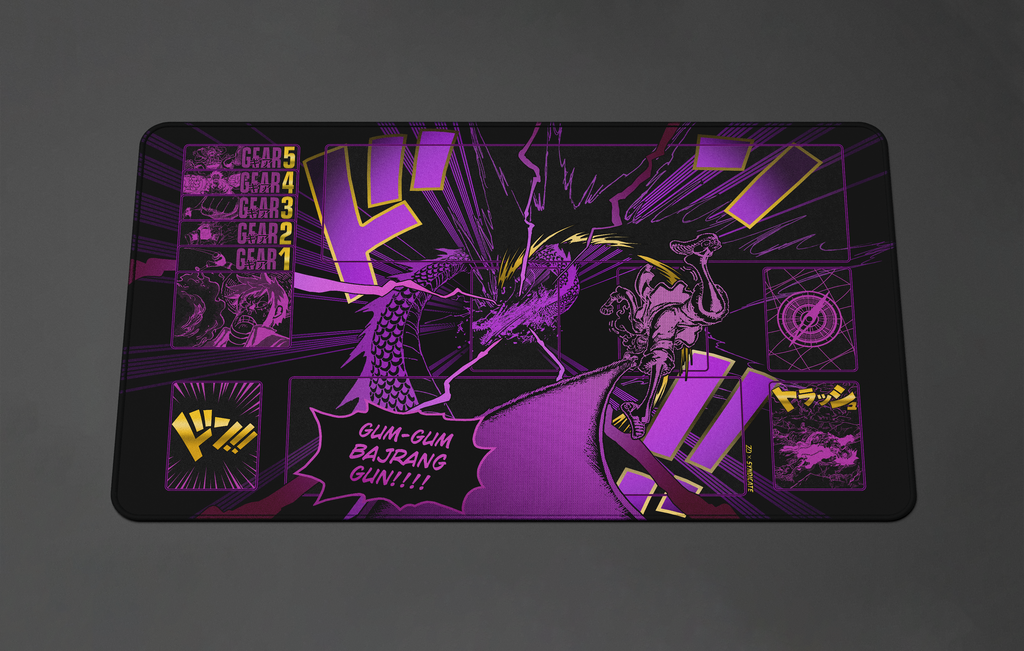 LUFFY  “Gum-Gum Bajrang Gun” ONE PIECE PLAYMAT by ZDESIGN