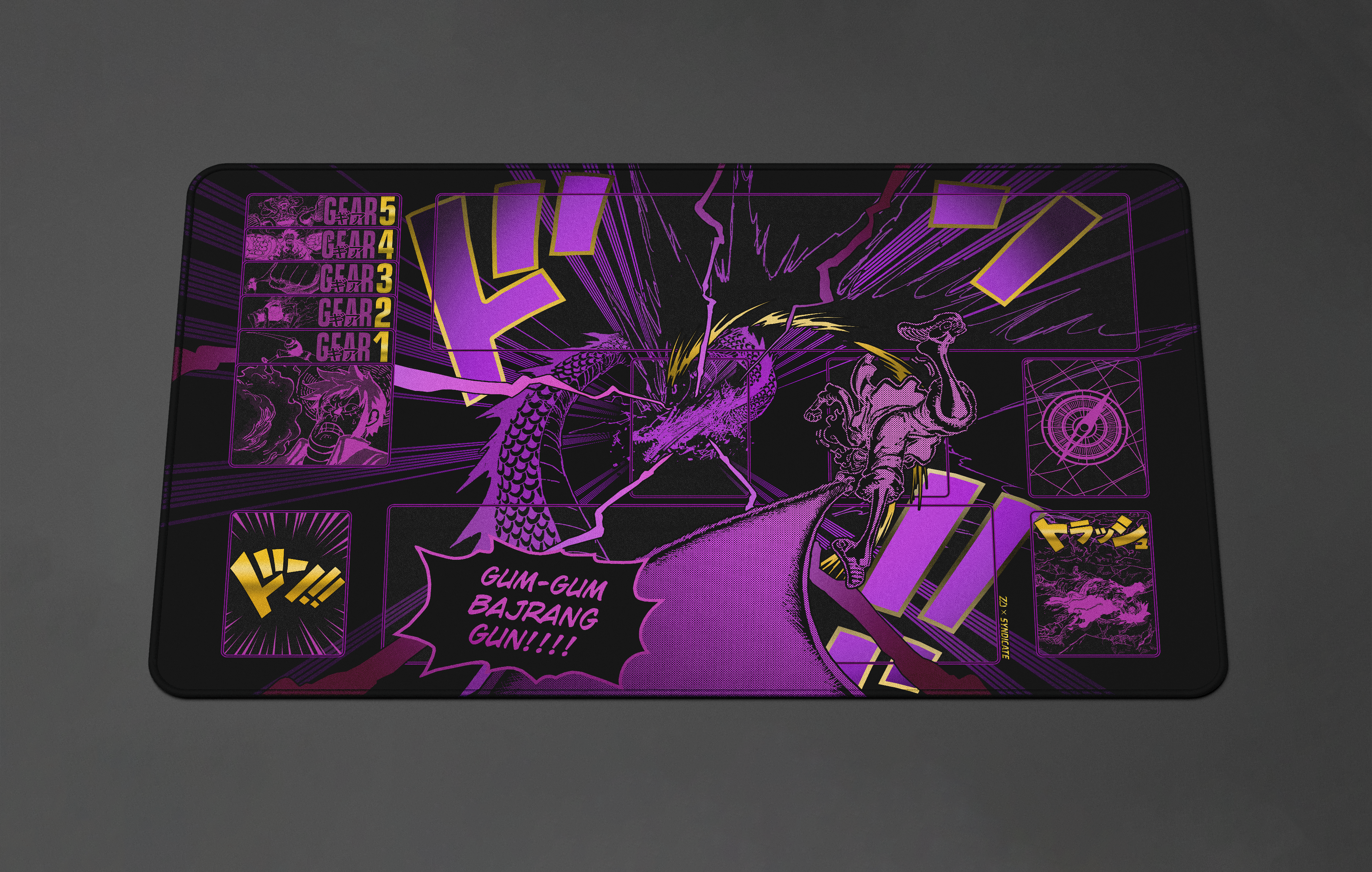 LUFFY  “Gum-Gum Bajrang Gun” ONE PIECE PLAYMAT by ZDESIGN