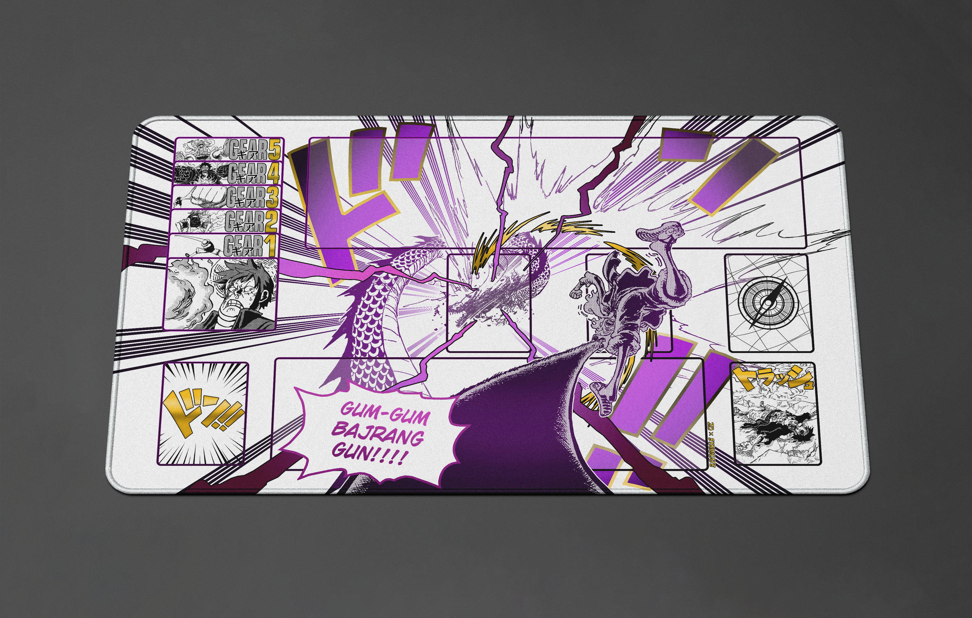 LUFFY  “Gum-Gum Bajrang Gun” ONE PIECE PLAYMAT by ZDESIGN