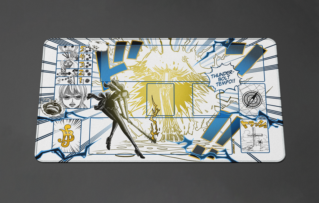 Nami Manga – Thunderbolt Tempo, One piece TCG Playmat