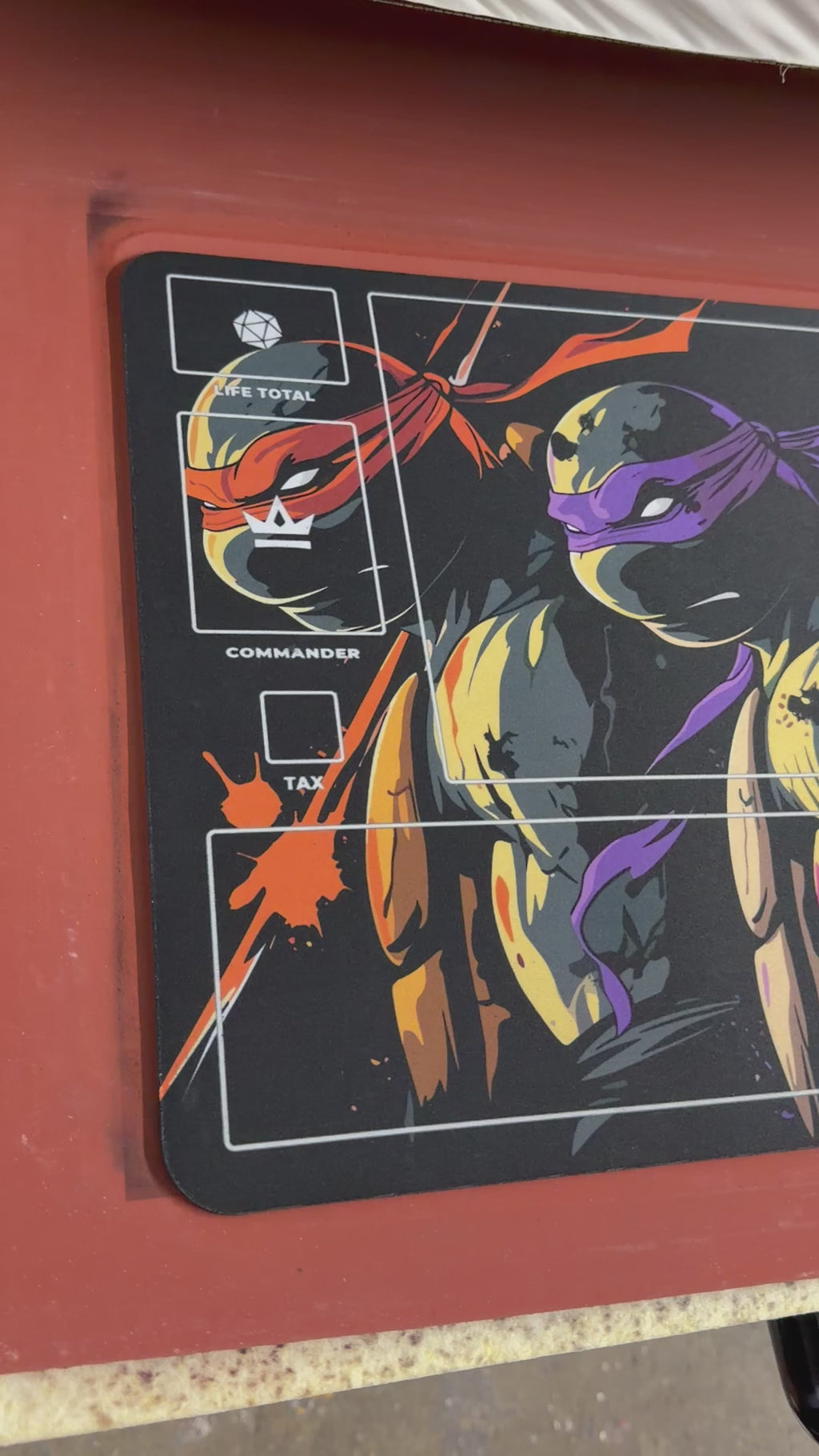TMNT Commander Playmat –NON SLIP- Trading Card Game-High Quality