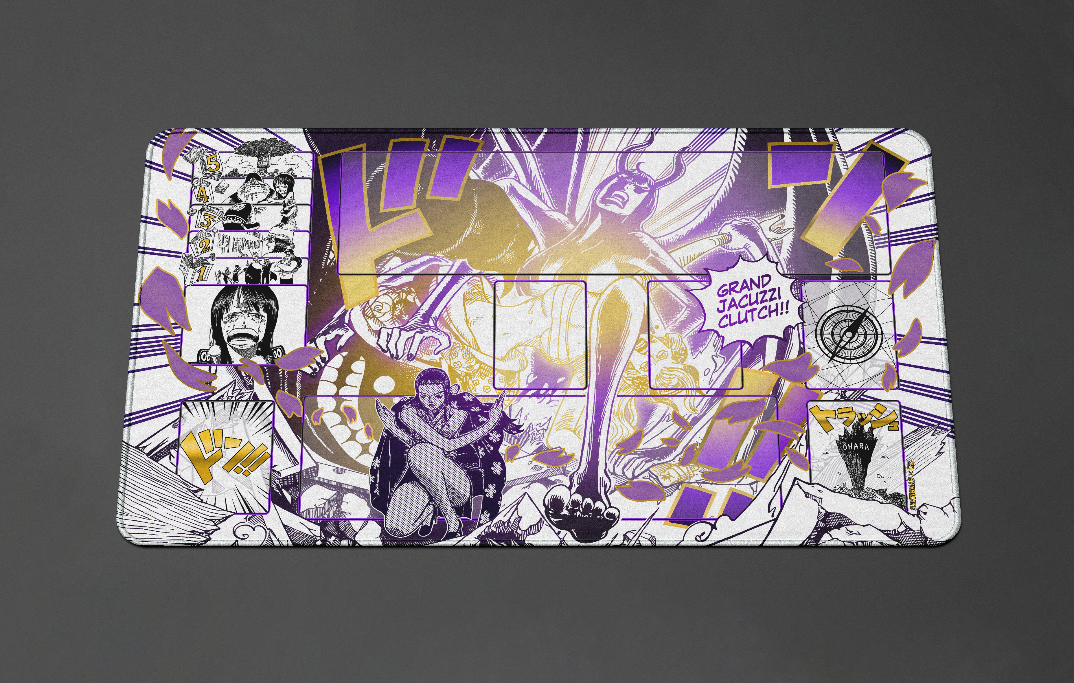 Robin Manga – Grand Jacuzzi Clutch, One piece TCG Playmat