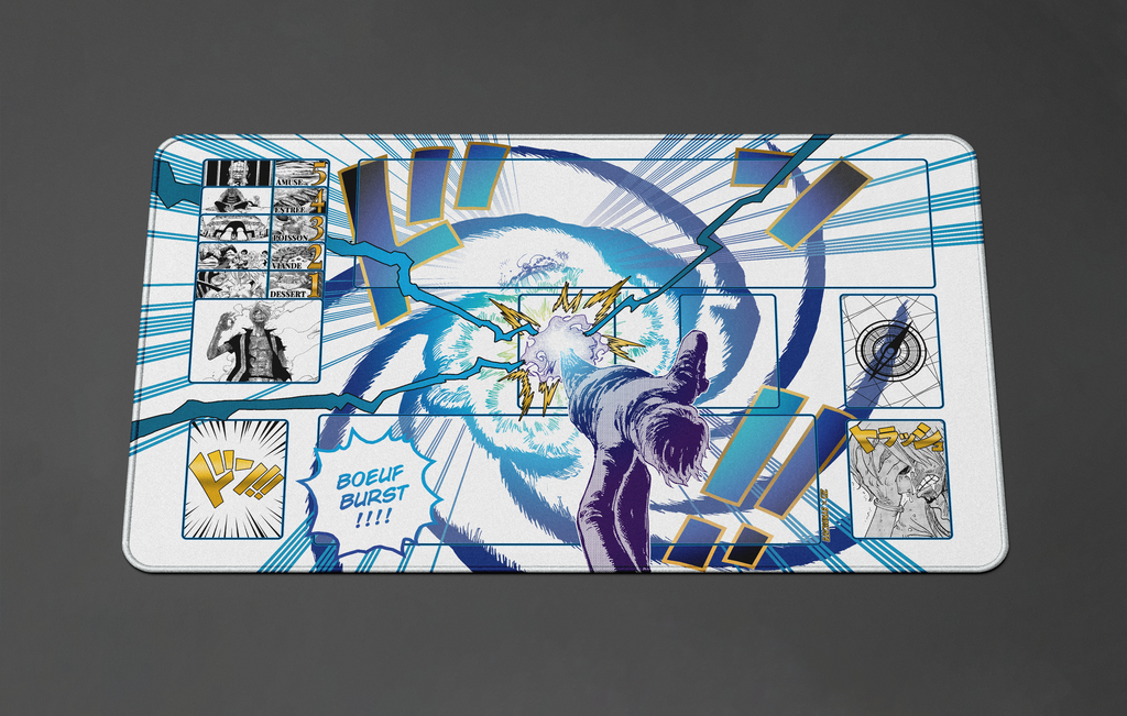 SANJI “Boeuf Burst ” ONE PIECE PLAYMAT by ZDESIGN