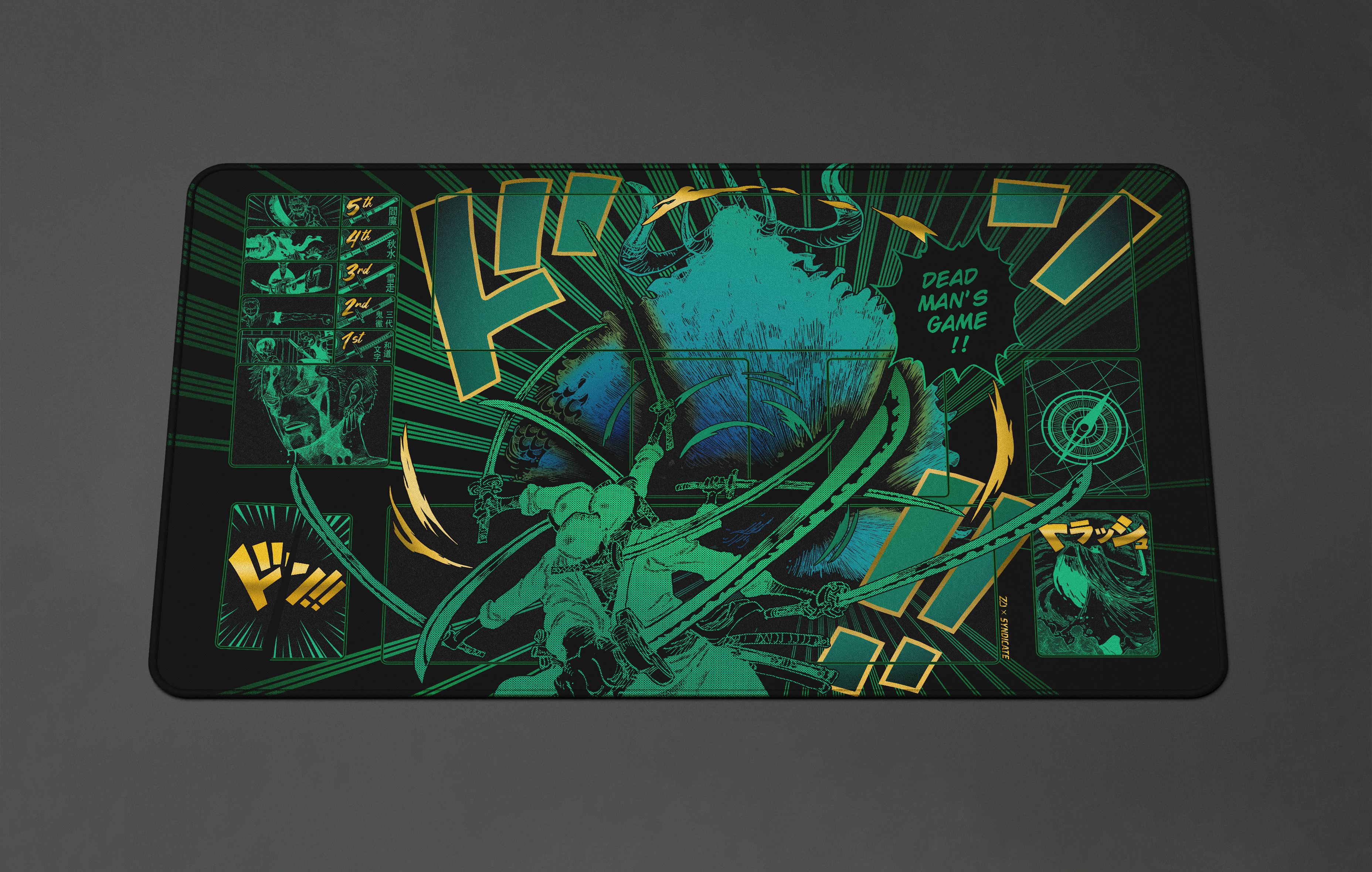 ZORO “Dead Man’s Game” ONE PIECE PLAYMAT by ZDESIGN