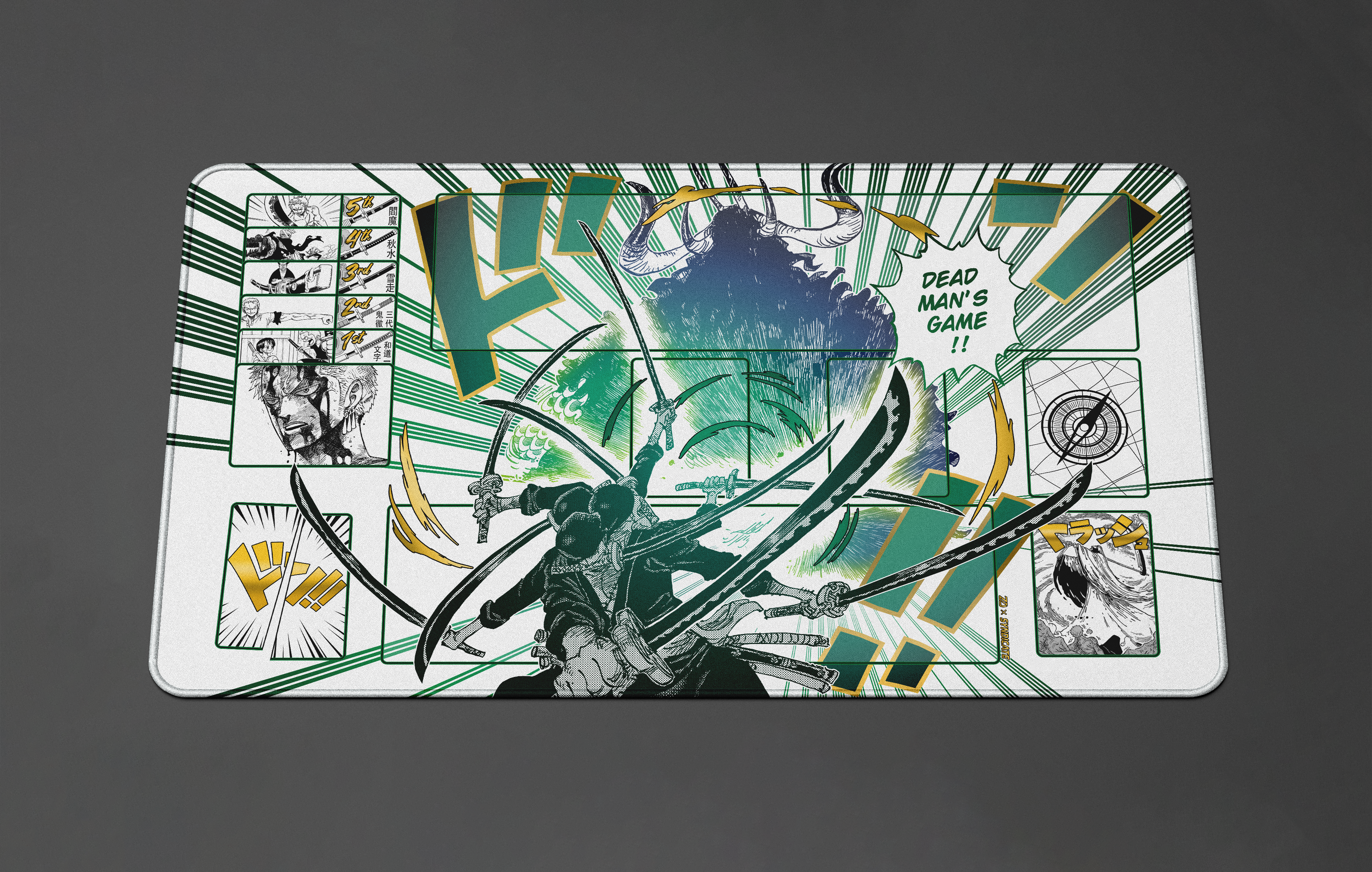 ZORO “Dead Man’s Game” ONE PIECE PLAYMAT by ZDESIGN