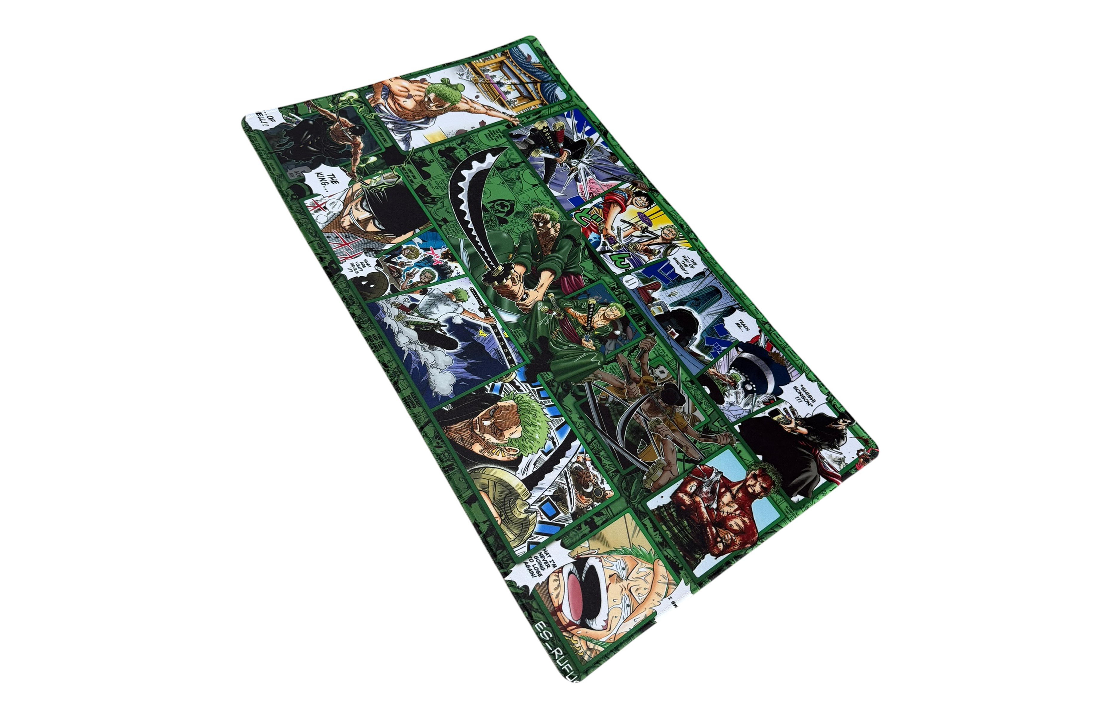 ZORO GREEN  ONE PIECE PLAYMAT SYNDICATE X RUFUS